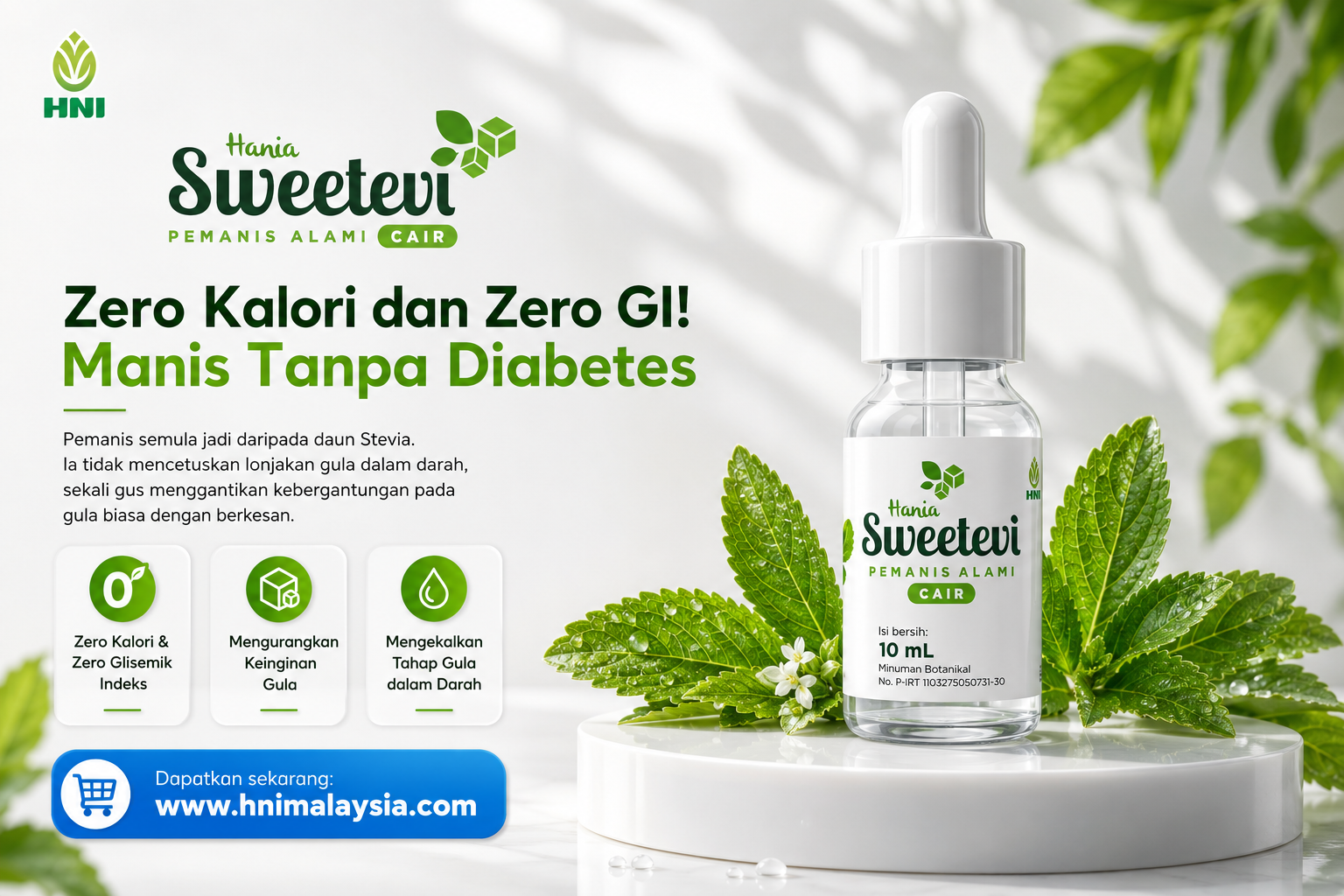 SWEETEVI: Zero Kalori dan Zero GI, Manis Tanpa Diabetes
